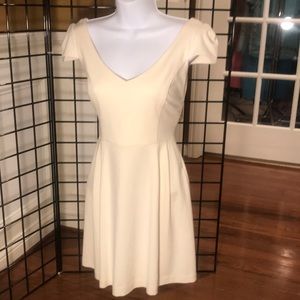 Cream Short Sleeved Dress